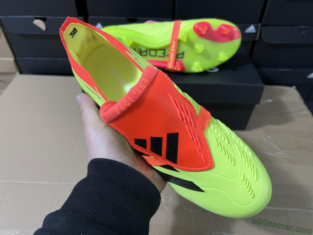 Adidas Predator Elite Foldover Tongue FG Firm Ground Soccer Cleats - Yellow/Black/Red