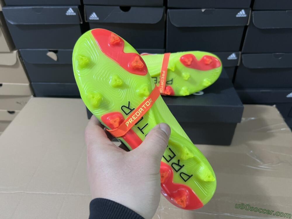 Adidas Predator Elite Foldover Tongue FG Firm Ground Soccer Cleats - Yellow/Black/Red