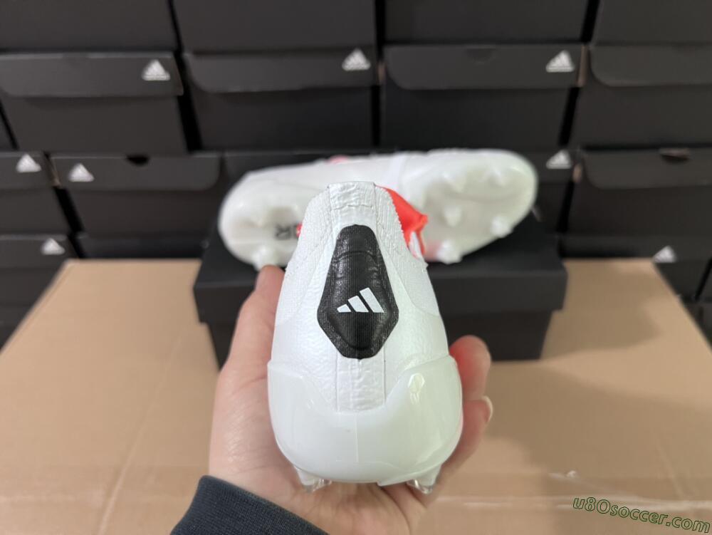 Adidas Predator Elite Foldover Tongue FG Firm Ground Soccer Cleats - Beige/White/Red