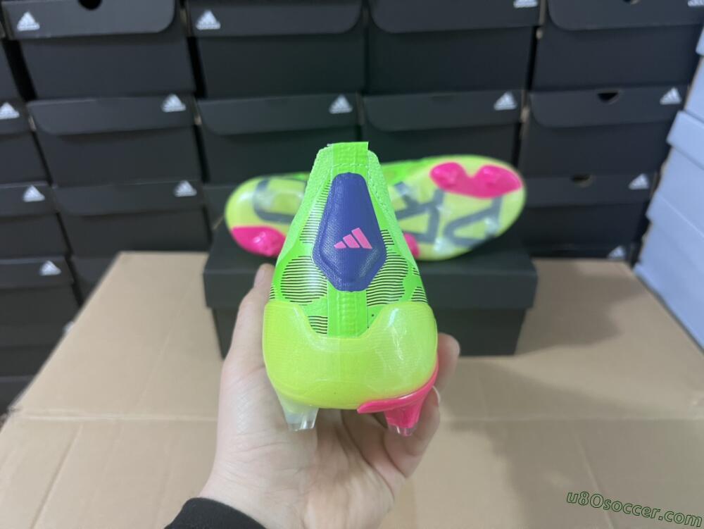 Adidas Predator Accuracy+ FG Firm Ground Soccer Cleats - Green/Purple/Yellow