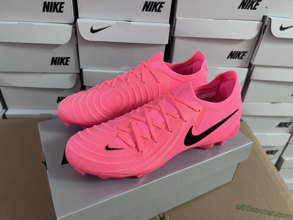Nike Phantom Luna 2 Elite LV8 FG Firm Ground Soccer Cleats - Red/Black/Pink