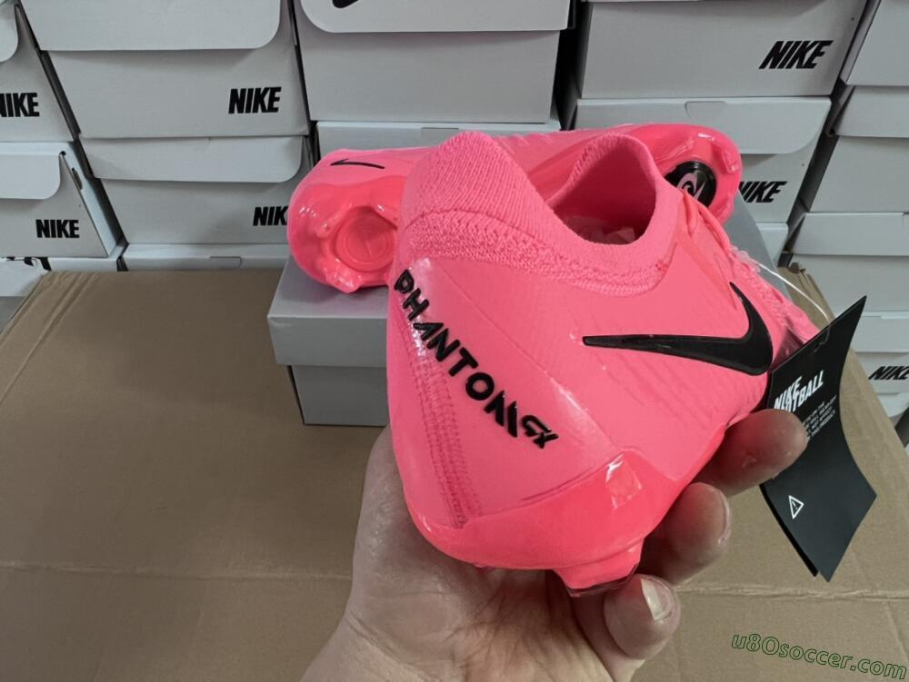 Nike Phantom Luna 2 Elite LV8 FG Firm Ground Soccer Cleats - Red/Black/Pink