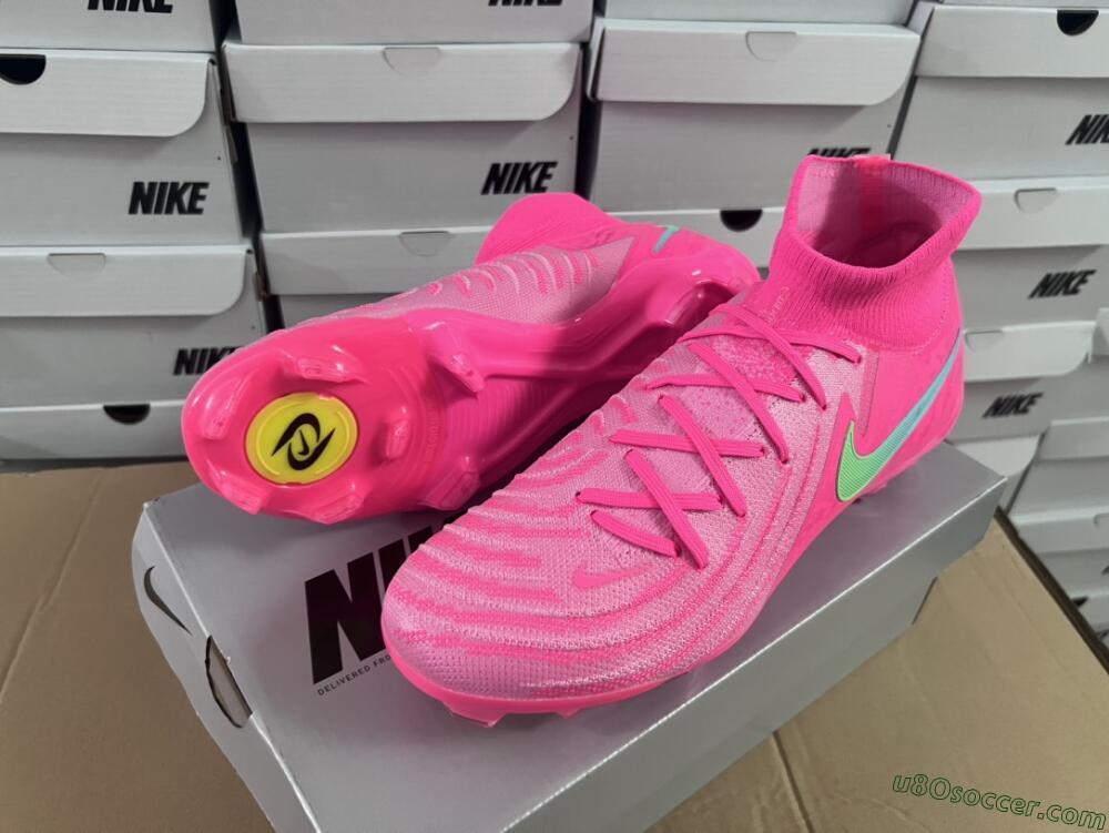 Nike Phantom Luna Elite NU FG Firm Ground Soccer Cleats - Pink/Yellow/Jade
