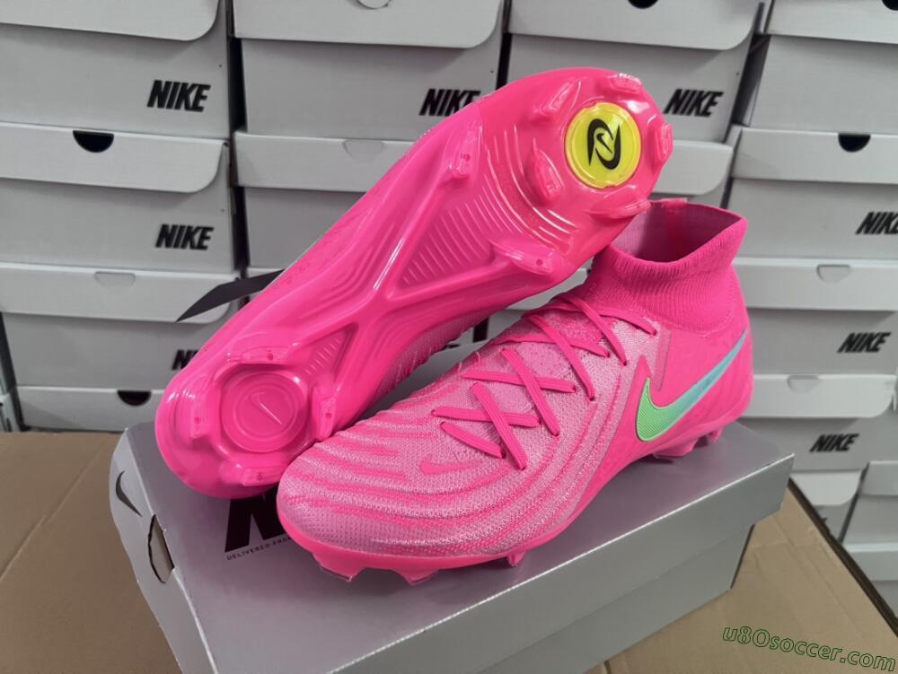 Nike Phantom Luna Elite NU FG Firm Ground Soccer Cleats - Pink/Yellow/Jade