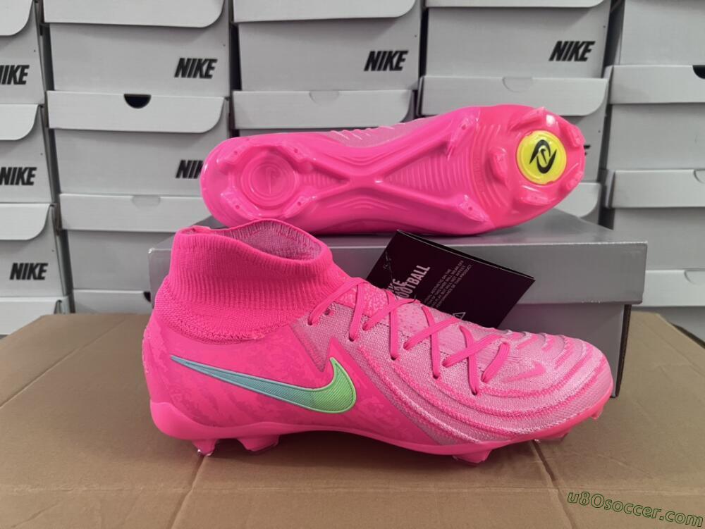 Nike Phantom Luna Elite NU FG Firm Ground Soccer Cleats - Pink/Yellow/Jade