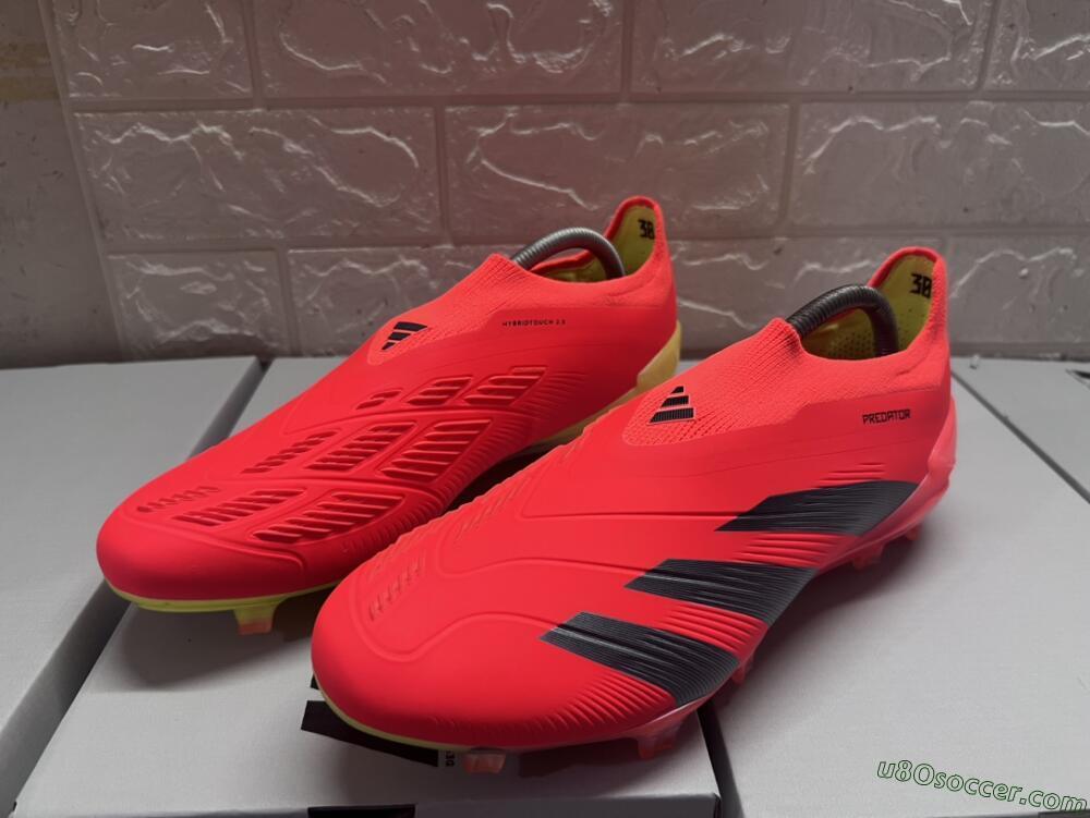 Adidas Predator Accuracy+ FG Firm Ground Soccer Cleats - Red/Black/Blue