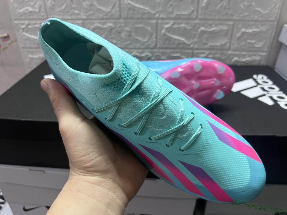 Adidas X Crazyfast.1 Messi.1 FG Firm Ground Soccer Cleats - Blue/Pink/Purple