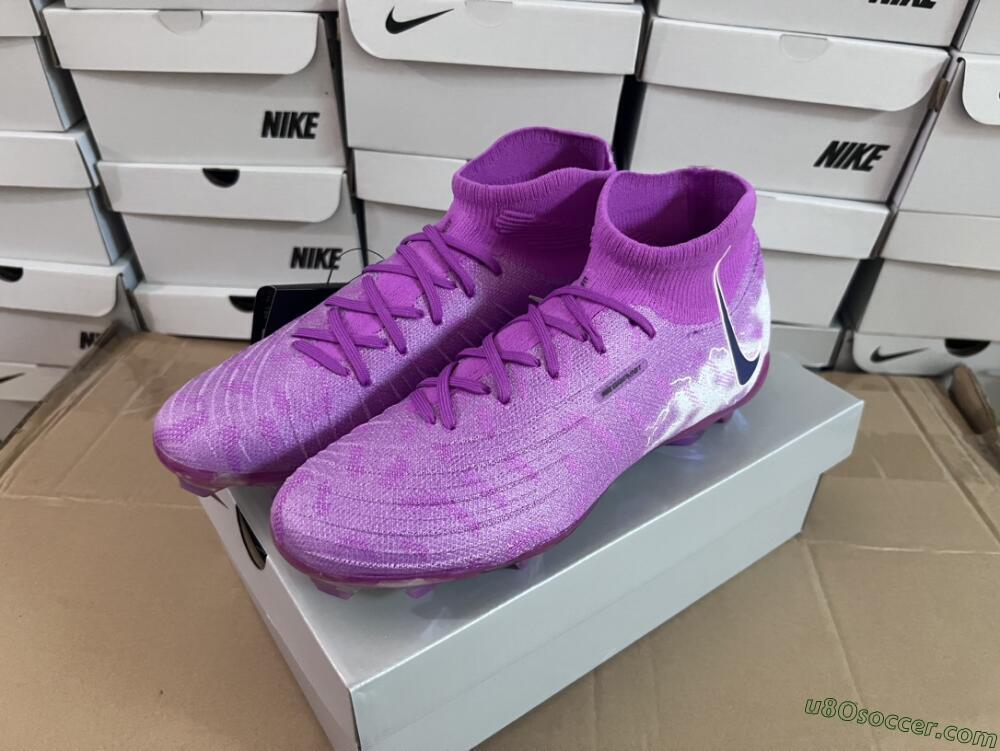Nike Phantom Luna Elite SE NU FG Firm Ground Soccer Cleats - Fuchsia Dream/Barely Grape