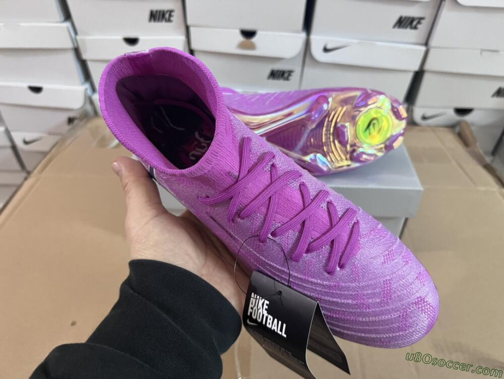 Nike Phantom Luna Elite SE NU FG Firm Ground Soccer Cleats - Fuchsia Dream/Barely Grape