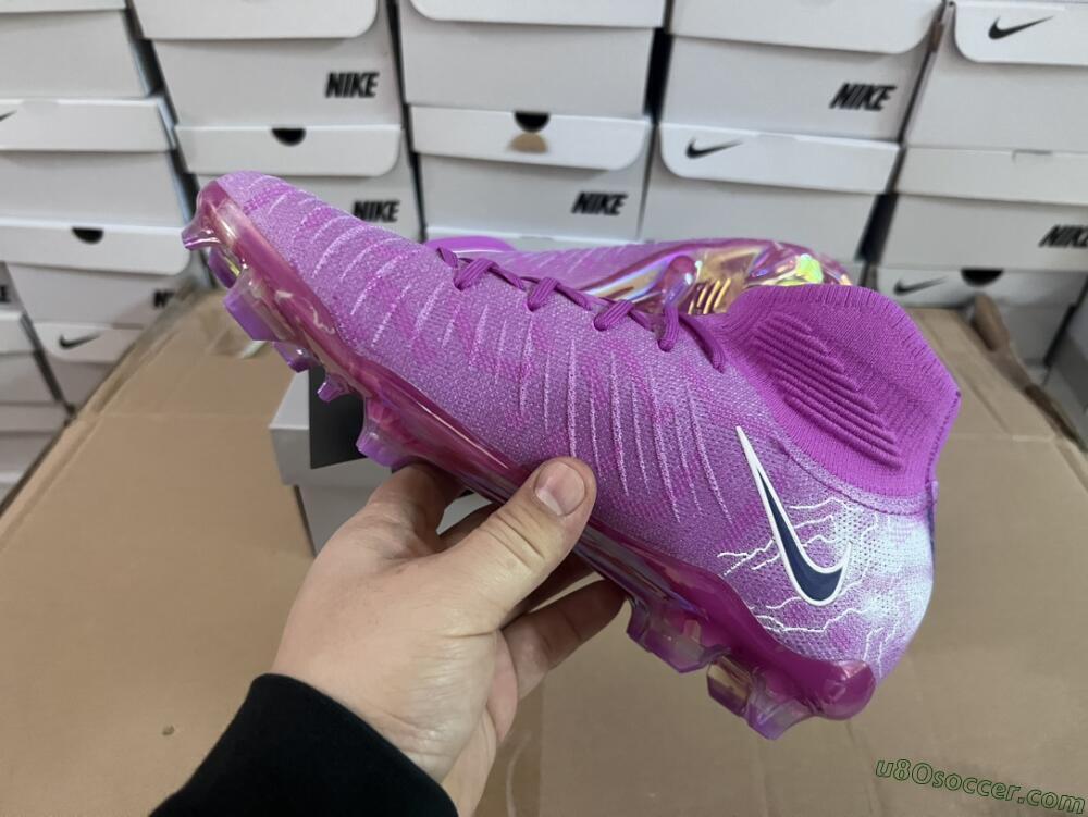 Nike Phantom Luna Elite SE NU FG Firm Ground Soccer Cleats - Fuchsia Dream/Barely Grape