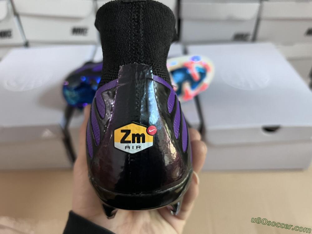 Nike Air Zoom Mercurial Superfly 9 Elite FG Firm Ground Soccer Cleats - Purple/Black/Orange/Gold