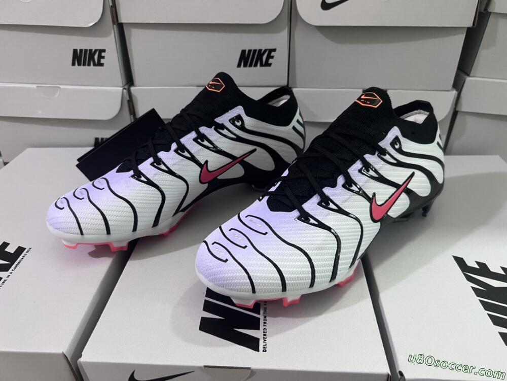 Nike Air Zoom Mercurial Vapor 15 Elite FG Firm Ground Soccer Cleats - White/Black/Red
