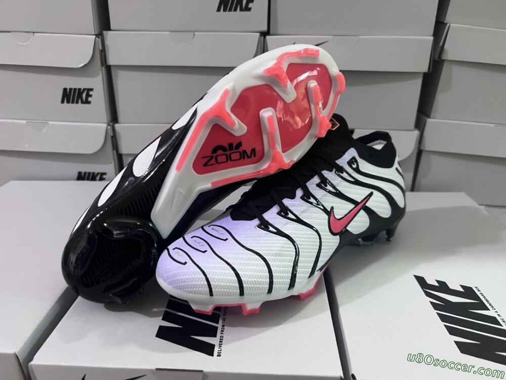 Nike Air Zoom Mercurial Vapor 15 Elite FG Firm Ground Soccer Cleats - White/Black/Red