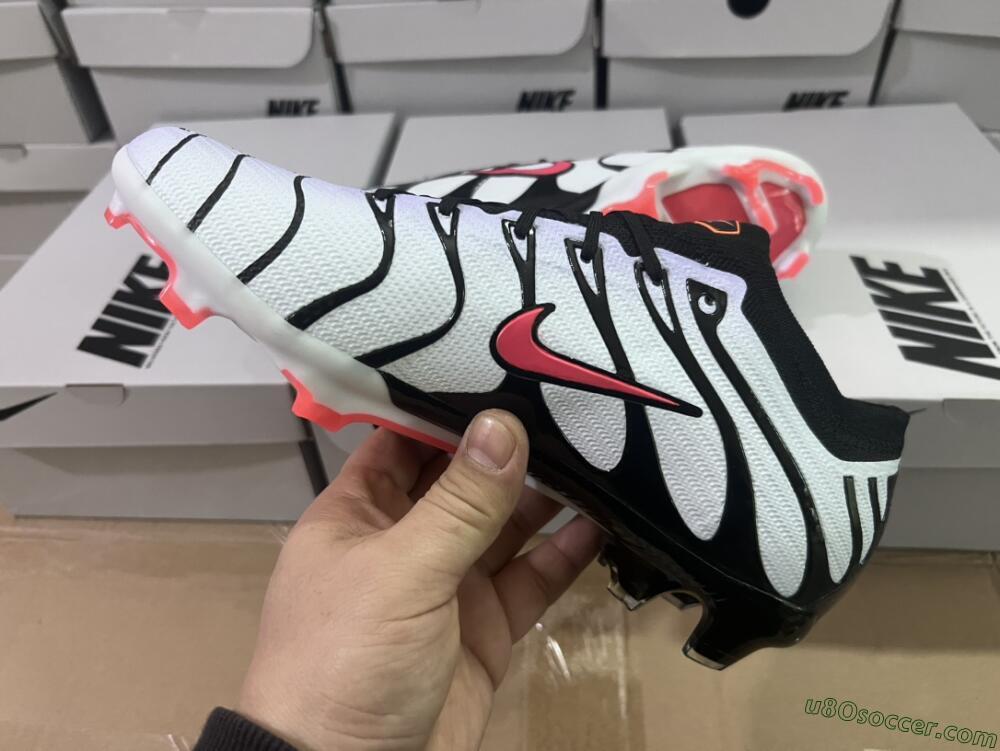 Nike Air Zoom Mercurial Vapor 15 Elite FG Firm Ground Soccer Cleats - White/Black/Red