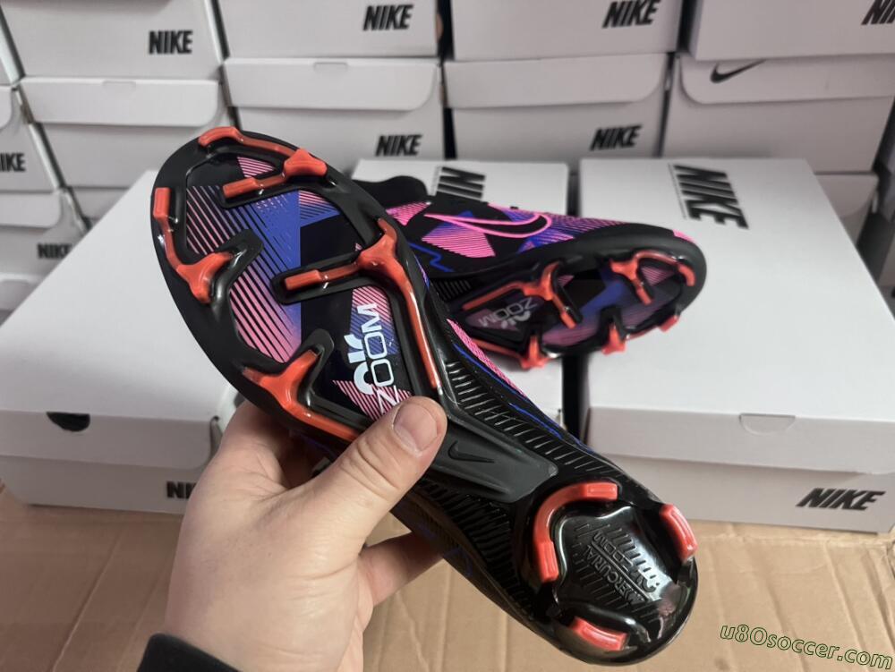 Nike Air Zoom Mercurial Superfly 9 Elite FG Firm Ground Soccer Cleats - Black/Purple/Pink