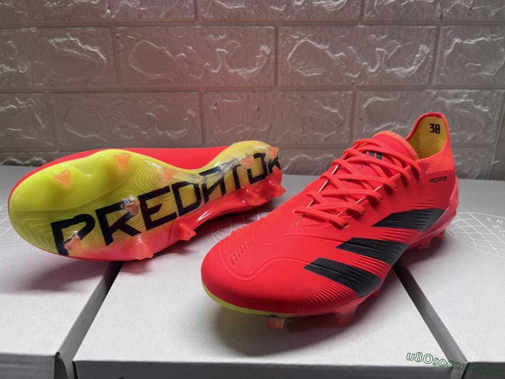 Adidas Predator Accuracy.1 FG Firm Ground Soccer Cleats - Red/Black/Blue
