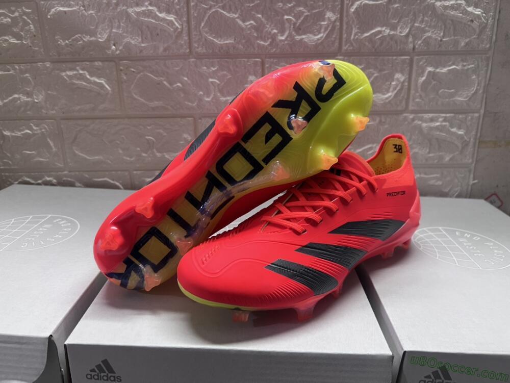 Adidas Predator Accuracy.1 FG Firm Ground Soccer Cleats - Red/Black/Blue