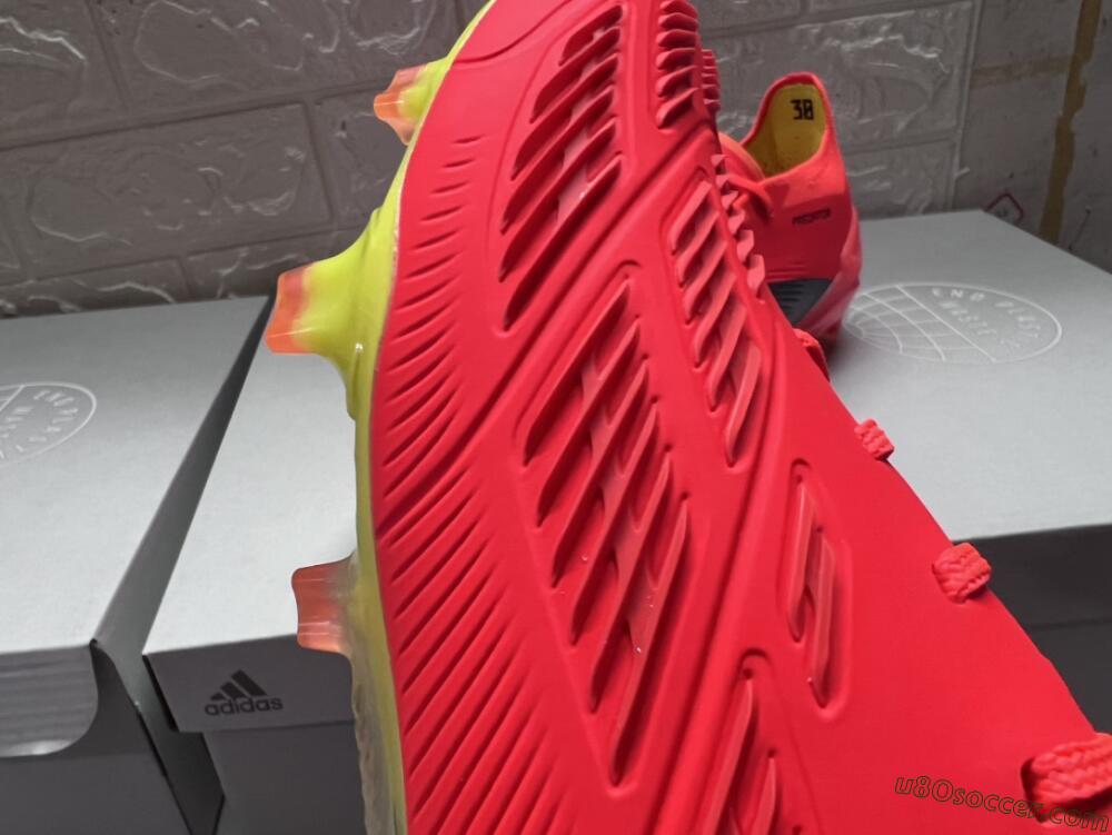 Adidas Predator Accuracy.1 FG Firm Ground Soccer Cleats - Red/Black/Blue