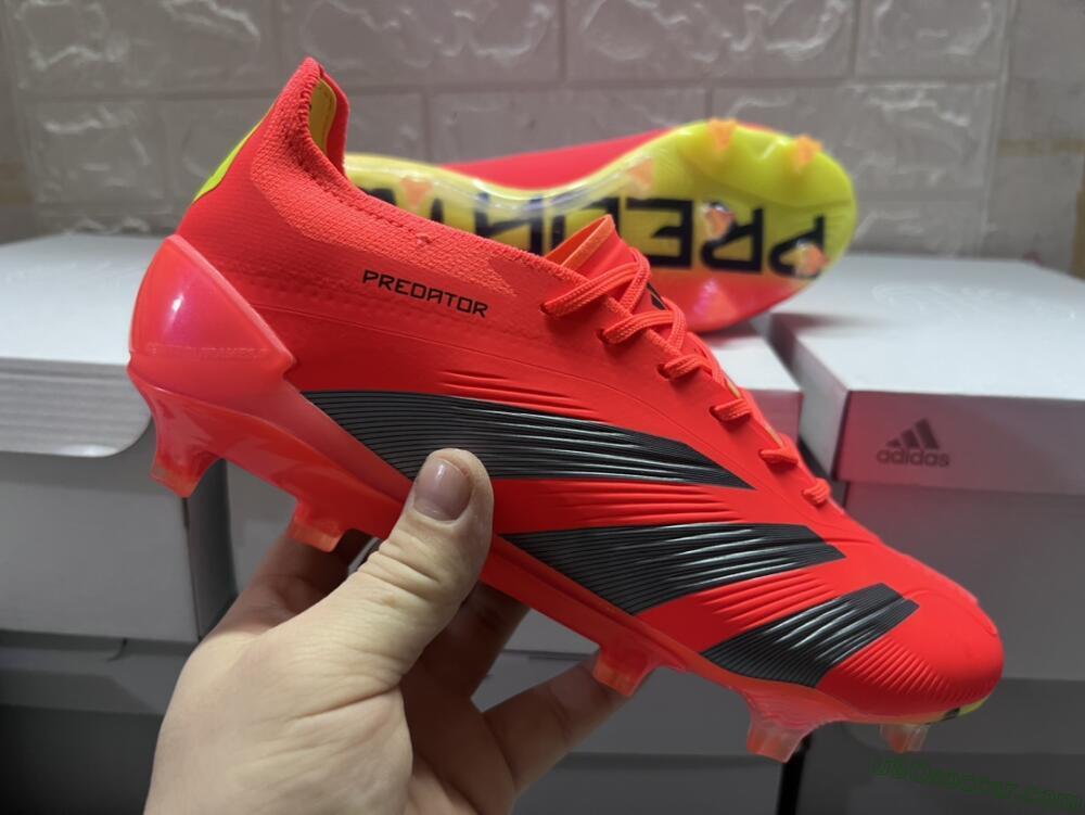 Adidas Predator Accuracy.1 FG Firm Ground Soccer Cleats - Red/Black/Blue