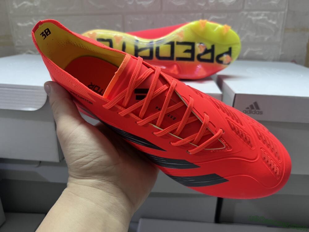 Adidas Predator Accuracy.1 FG Firm Ground Soccer Cleats - Red/Black/Blue