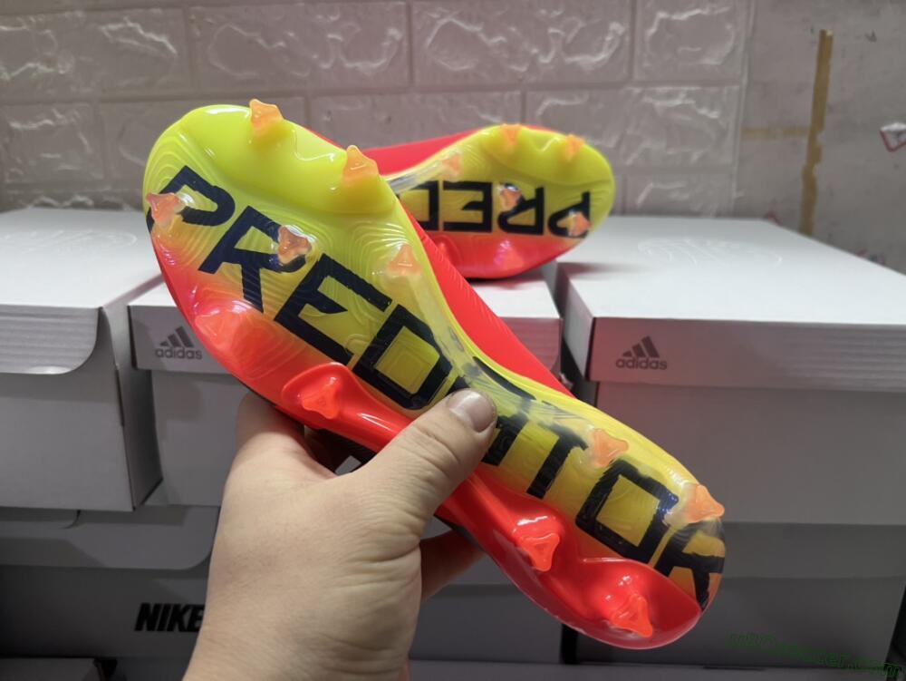 Adidas Predator Accuracy.1 FG Firm Ground Soccer Cleats - Red/Black/Blue