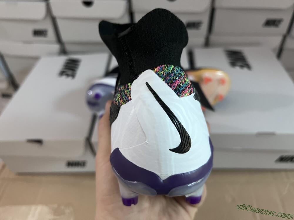Nike Phantom GX Elite FG Firm Ground Soccer Cleats - Black/Yellow/Orange/Purple