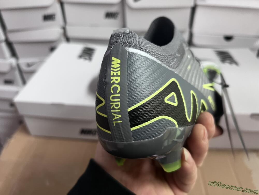Nike Air Zoom Mercurial Vapor 15 Elite FG Firm Ground Soccer Cleats - Silver/Black/Yellow
