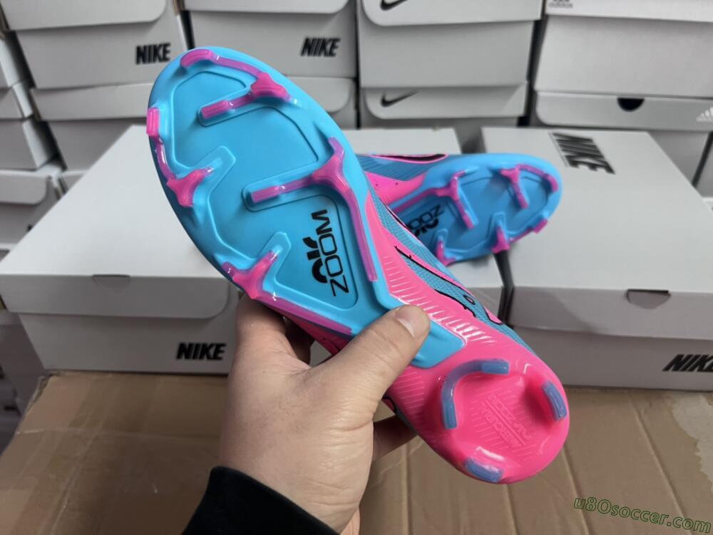 Nike Air Zoom Mercurial Superfly 9 Elite FG Firm Ground Soccer Cleats - Blue/Pink/Black