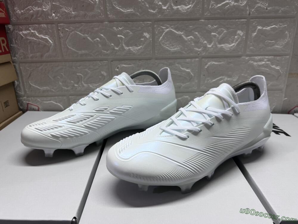 Adidas Predator Accuracy.1 FG Firm Ground Soccer Cleats - White/Beige