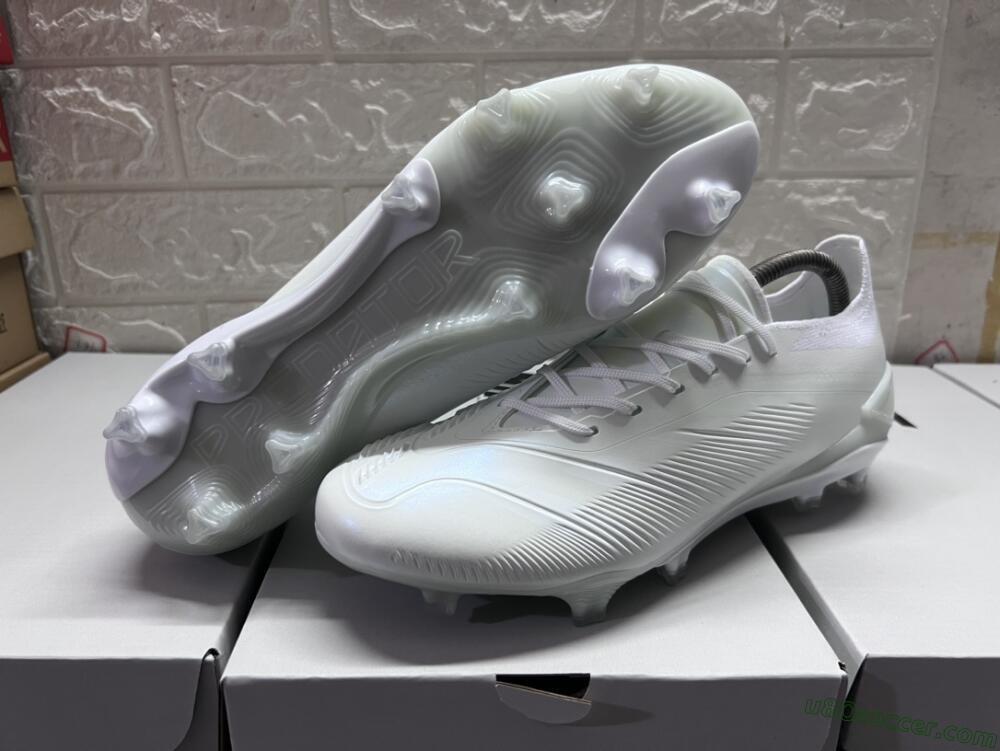Adidas Predator Accuracy.1 FG Firm Ground Soccer Cleats - White/Beige