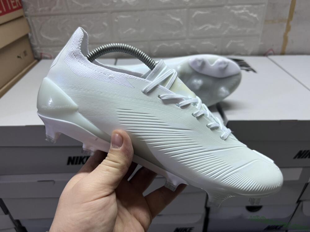 Adidas Predator Accuracy.1 FG Firm Ground Soccer Cleats - White/Beige