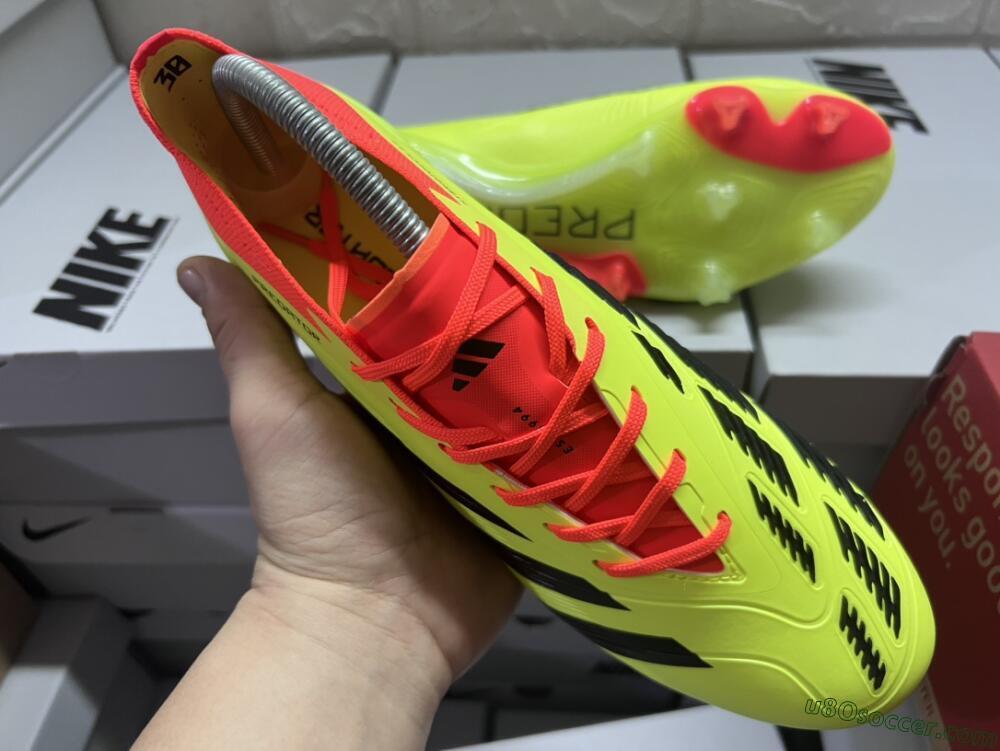 Adidas Predator Accuracy.1 FG Firm Ground Soccer Cleats - Green/Red/Black