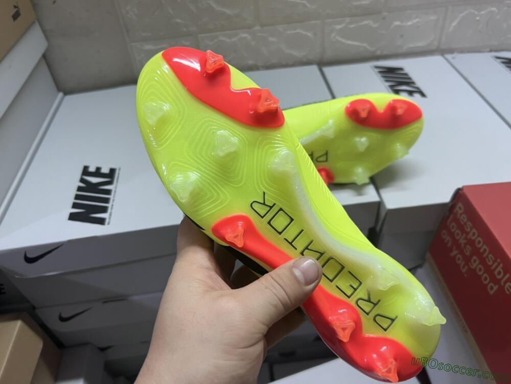 Adidas Predator Accuracy.1 FG Firm Ground Soccer Cleats - Green/Red/Black