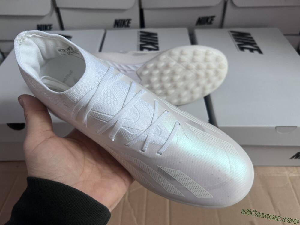 Adidas X Crazyfast.1 TF Artificial Turf Soccer Shoes - White/Silver