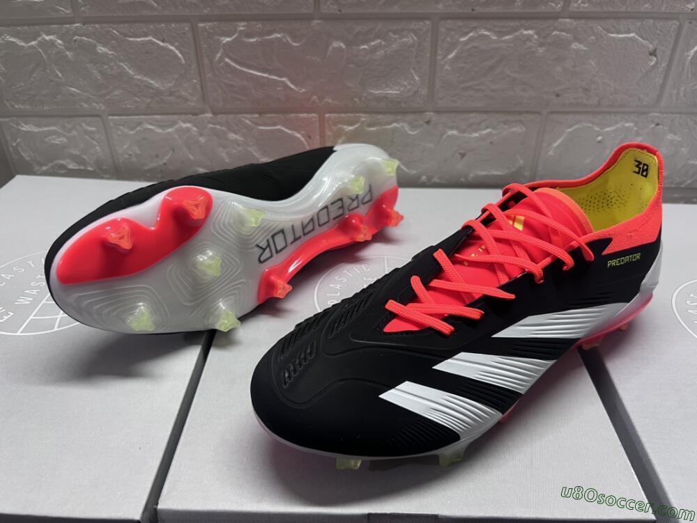 Adidas Predator Accuracy.1 FG Firm Ground Soccer Cleats - Black/White/Red
