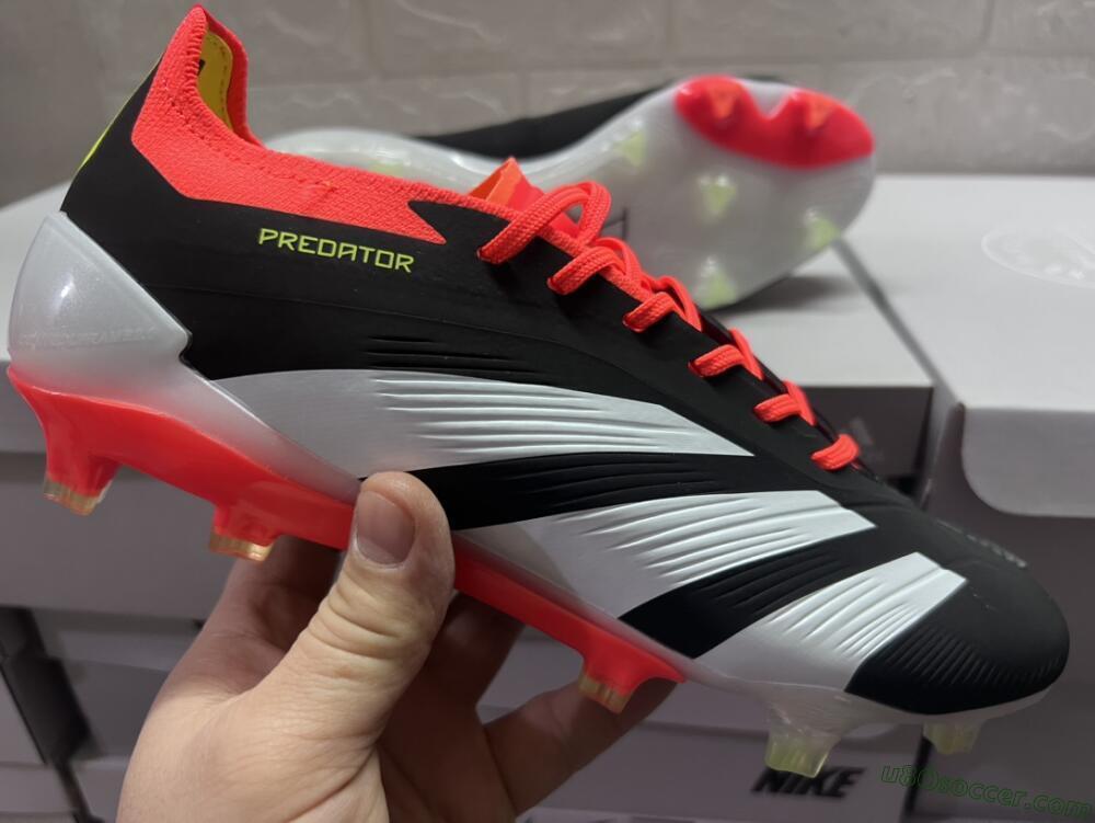 Adidas Predator Accuracy.1 FG Firm Ground Soccer Cleats - Black/White/Red