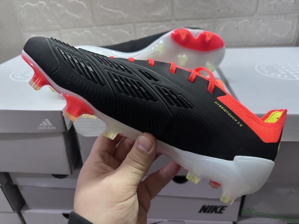Adidas Predator Accuracy.1 FG Firm Ground Soccer Cleats - Black/White/Red