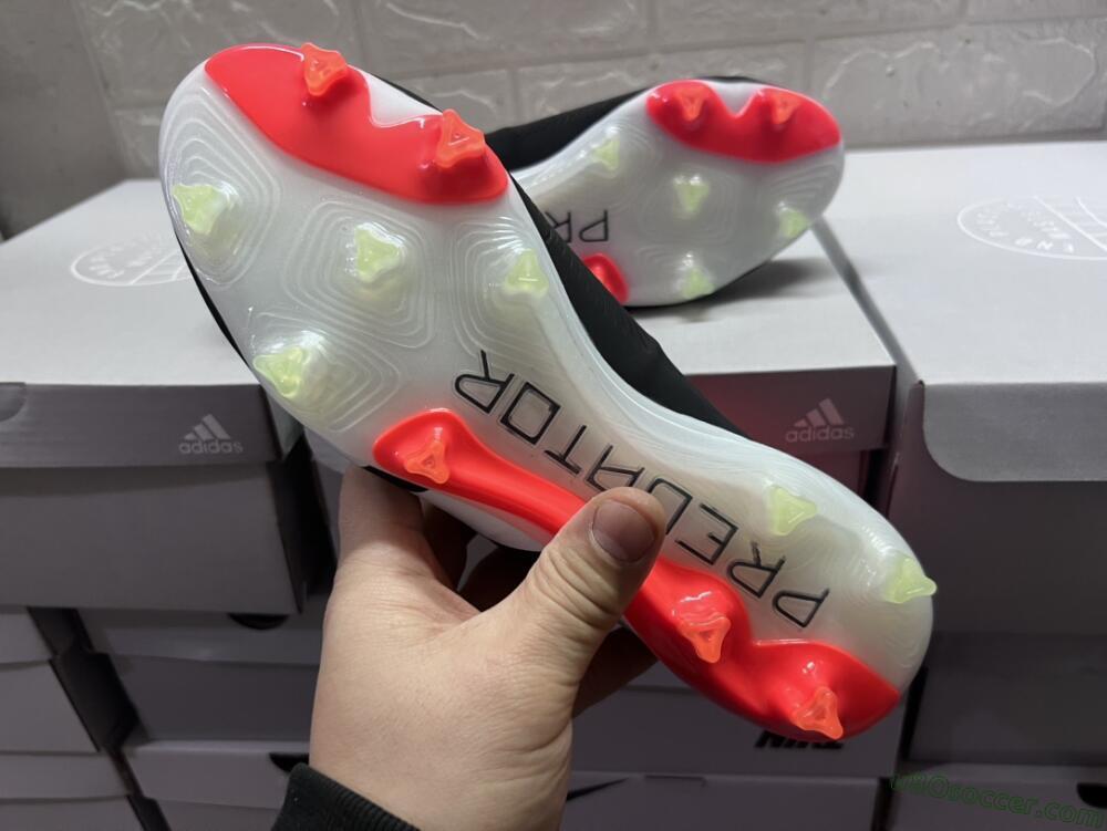 Adidas Predator Accuracy.1 FG Firm Ground Soccer Cleats - Black/White/Red