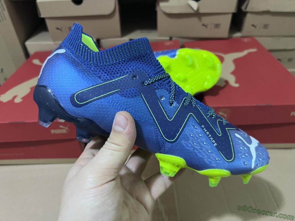 Puma Future Ultimate FG Firm Ground Soccer Cleats - Blue/Black/Yellow