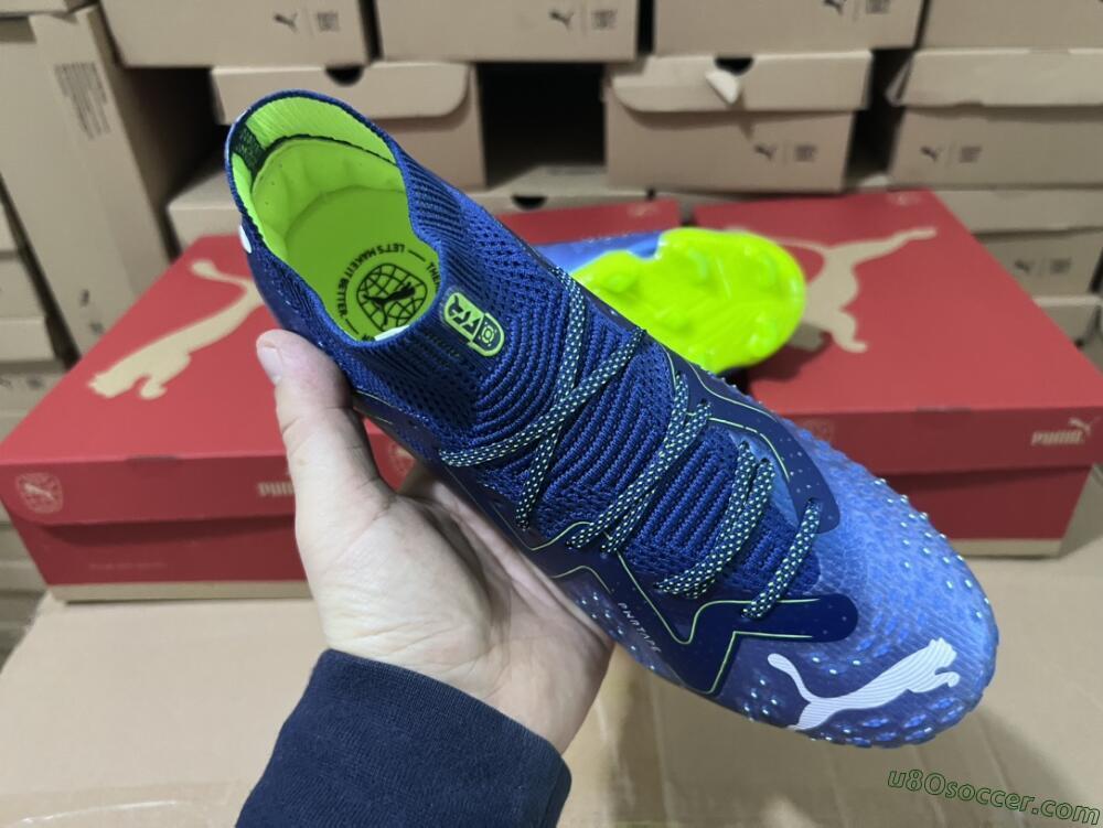 Puma Future Ultimate FG Firm Ground Soccer Cleats - Blue/Black/Yellow