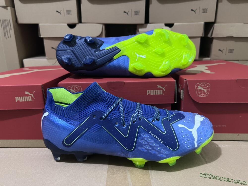 Puma Future Ultimate FG Firm Ground Soccer Cleats - Blue/Black/Yellow