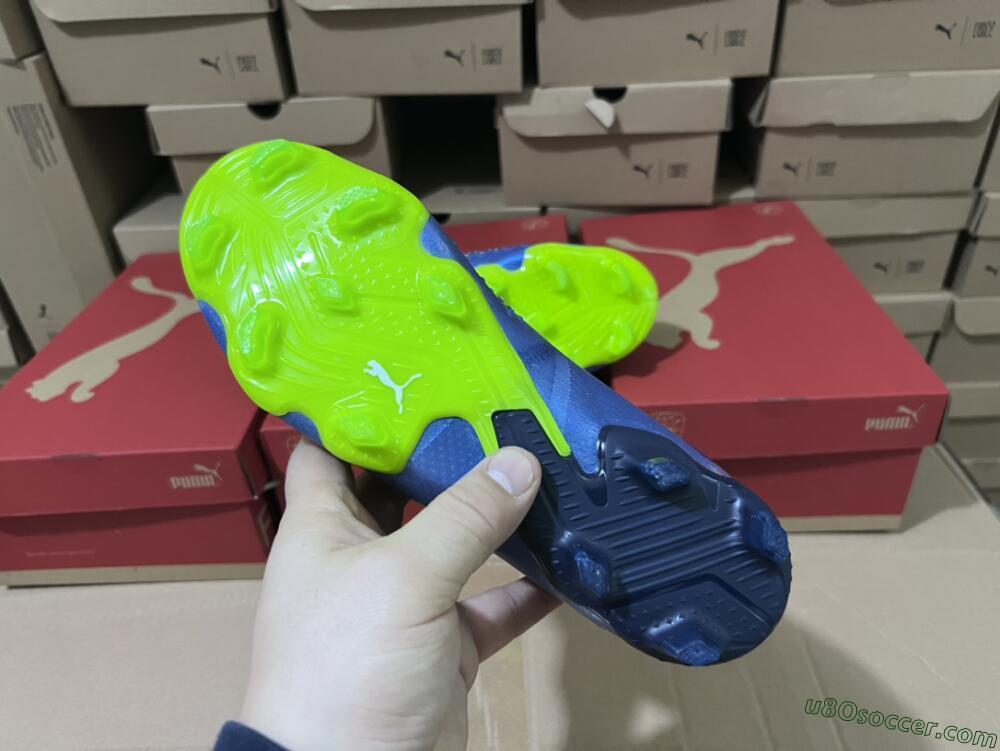 Puma Future Ultimate FG Firm Ground Soccer Cleats - Blue/Black/Yellow