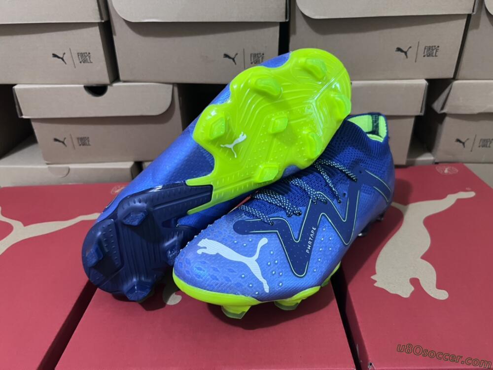 Puma Future Ultimate FG Firm Ground Soccer Cleats - Blue/Black/Yellow