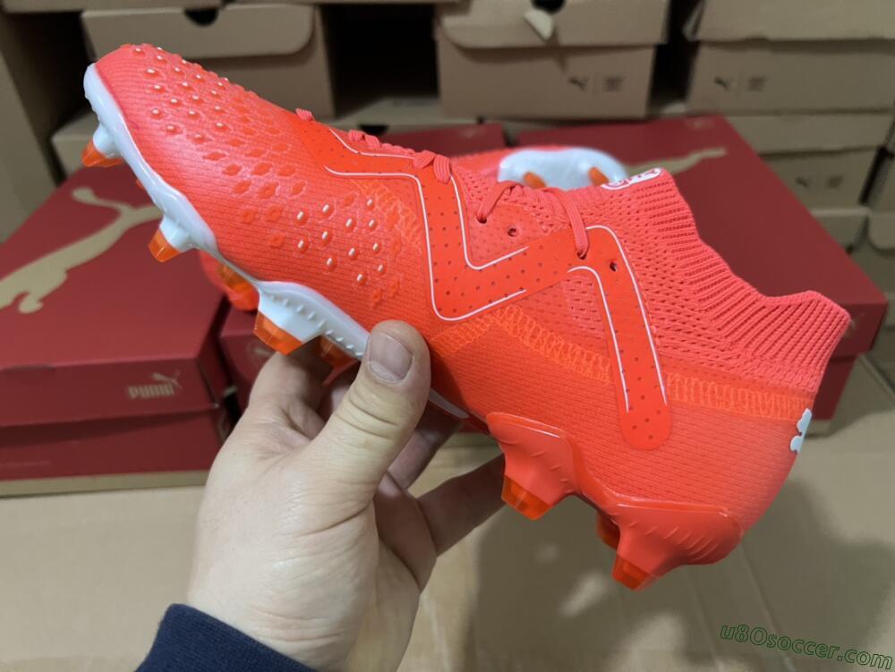 Puma Future Ultimate FG Firm Ground Soccer Cleats - Red/White/Black