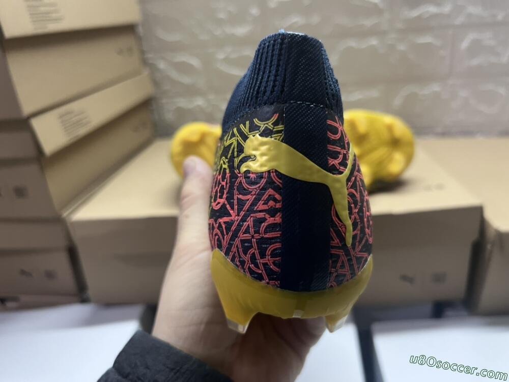 Puma Future Ultimate Limited Edition FG Firm Ground Soccer Cleats - Blue/Yellow/Red