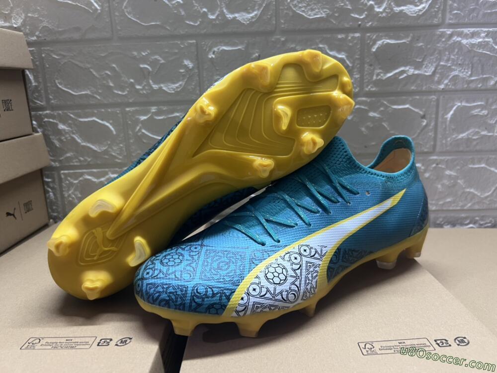Puma Ultra 5 Match FG Jr - lapis lazuli/white/sunset glow