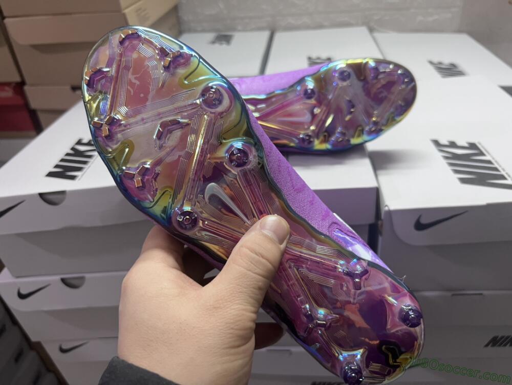 Nike Phantom GX DF Elite FG Firm Ground Soccer Cleats - Purple/Black/White/Gold