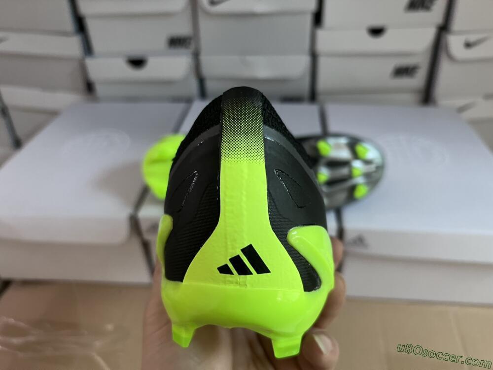 Adidas x Crazyfast.1 FG Firm Ground Soccer Cleats - Black/Green