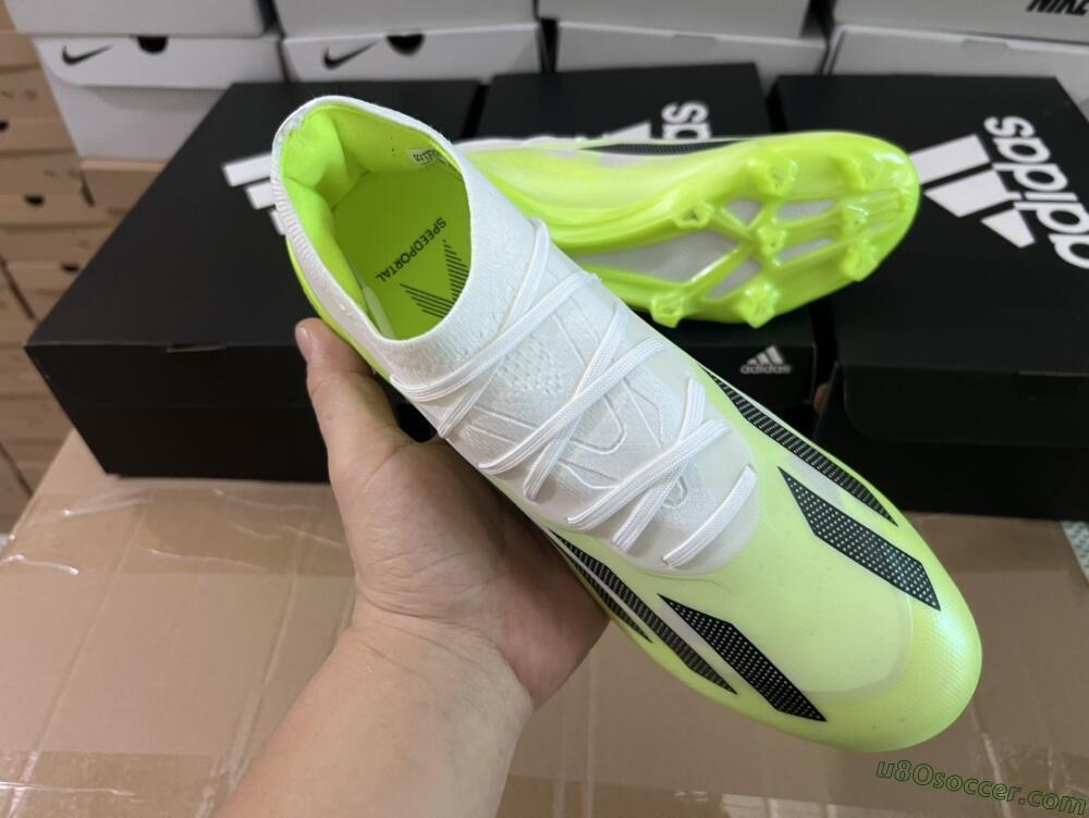 Adidas X Crazyfast.1 Messi FG Firm Ground Soccer Cleats - Green/Black/White