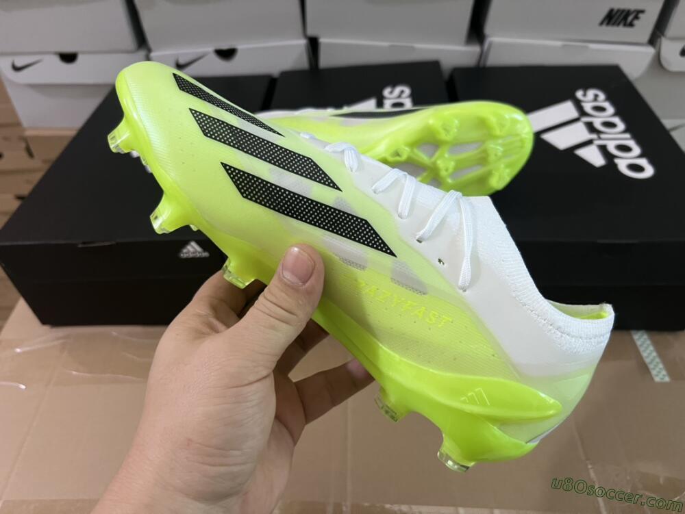 Adidas X Crazyfast.1 Messi FG Firm Ground Soccer Cleats - Green/Black/White